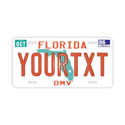 【大・US車用】フロリダ1980's/オリジナルアメリカエンボスナンバープレート おしゃれ表札看板 PL8HERO