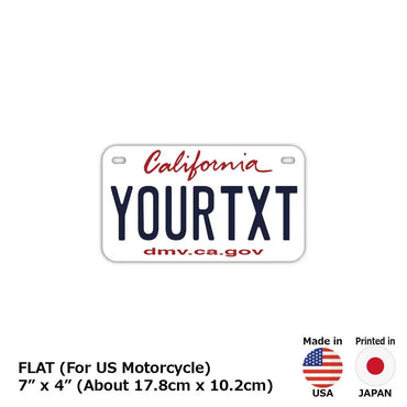 ネームプレート 【中・USバイク用】カリフォルニア2011/オリジナルアメリカナンバープレート