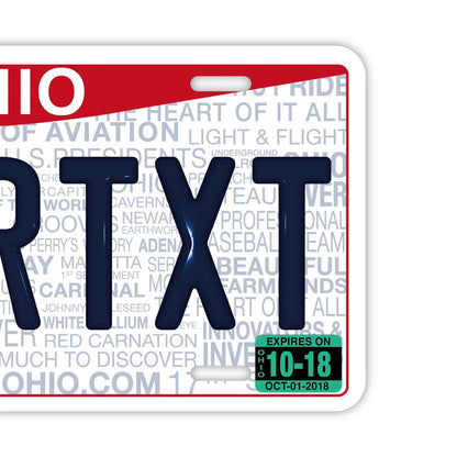 【大・US車用】オハイオ2013/オリジナルアメリカエンボスナンバープレート おしゃれ表札看板 PL8HERO