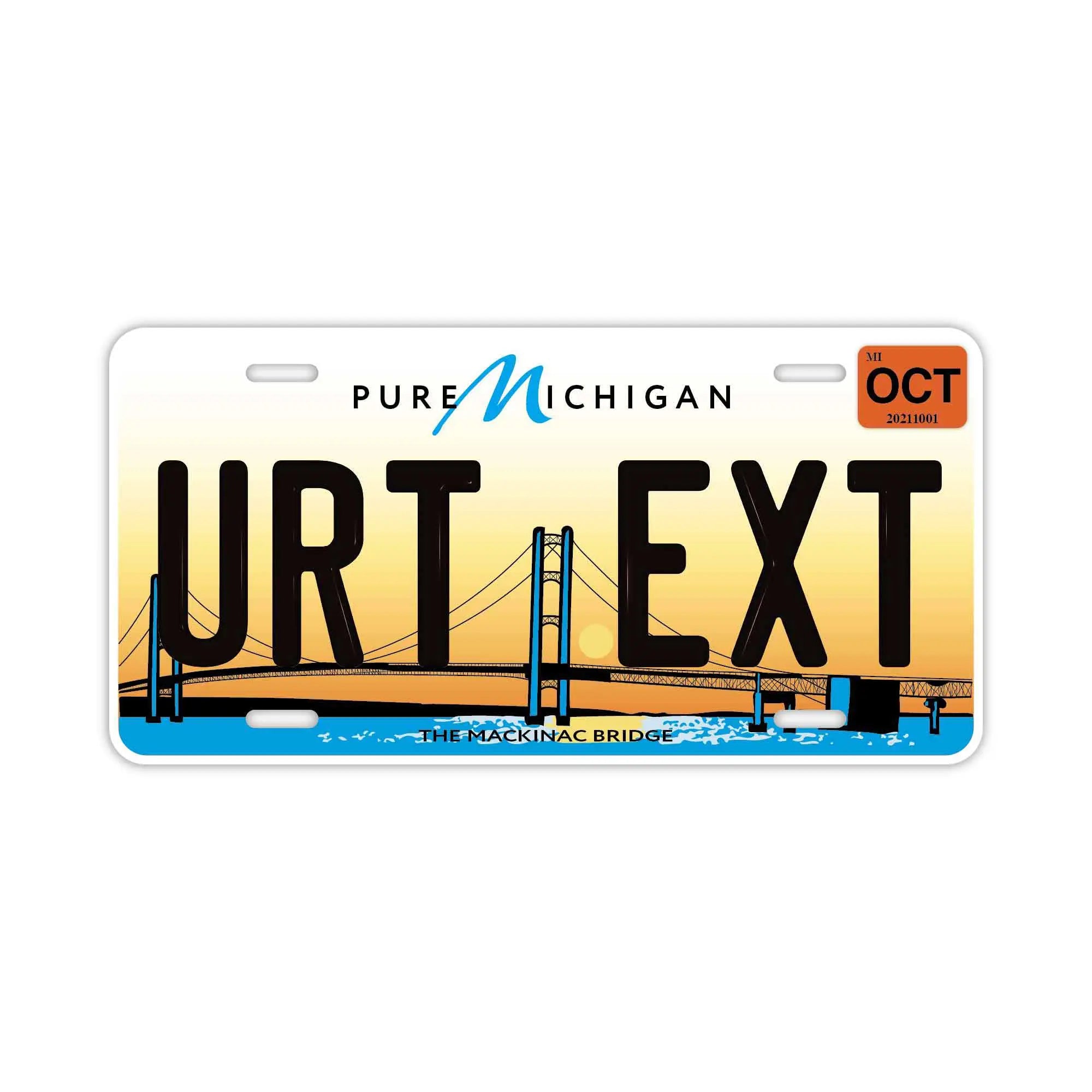 Large/US Car] Michigan 2014/Original America Embossed Number Plate  Fashionable Nameplate Sign PL8HERO – PL8HERO(プレートヒーロー)