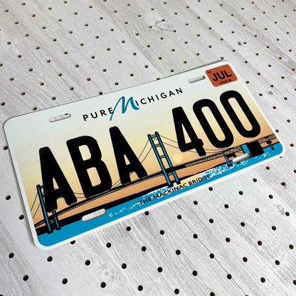 【大・US車用】ミシガン2014/オリジナルアメリカエンボスナンバープレート おしゃれ表札看板 PL8HERO