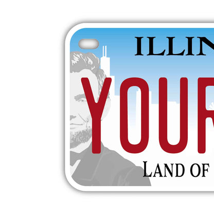 【中・USバイク用】イリノイ2017/オリジナルアメリカナンバープレート PL8HERO