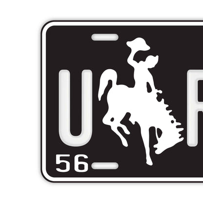 【大・US車用】ワイオミング56/オリジナルアメリカエンボスナンバープレート おしゃれ表札看板 PL8HERO