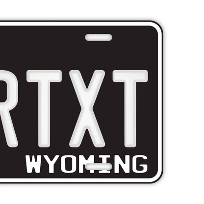 【大・US車用】ワイオミング56/オリジナルアメリカエンボスナンバープレート おしゃれ表札看板 PL8HERO
