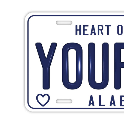 【大・US車用】アラバマ59/オリジナルアメリカエンボスナンバープレート おしゃれ表札看板 PL8HERO