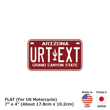 ネームプレート 【中・USバイク用】アリゾナ80s/オリジナルアメリカナンバープレート