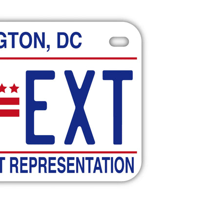 【中・USバイク用】ワシントンDC/オリジナルアメリカナンバープレート PL8HERO