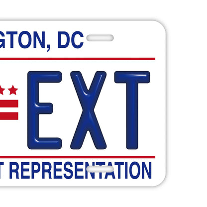 【大・US車用】ワシントンDC/オリジナルアメリカエンボスナンバープレート おしゃれ表札看板 PL8HERO