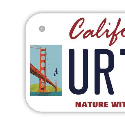 【小・自転車用】カリフォルニア-サンフランシスコVer./オリジナルアメリカナンバープレート PL8HERO