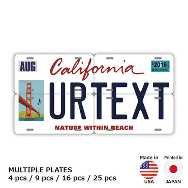 [Multi Plate] California-San Francisco Ver./Original American License Plate