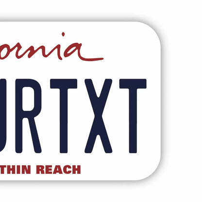 【ステッカー】カリフォルニア-サンフランシスコVer./オリジナルアメリカナンバープレート型・耐水・耐候・屋外OK PL8HERO