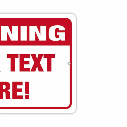 【長方形看板】警告！WARNING看板/アメリカ製オリジナル看板(約20x30cm) PL8HERO