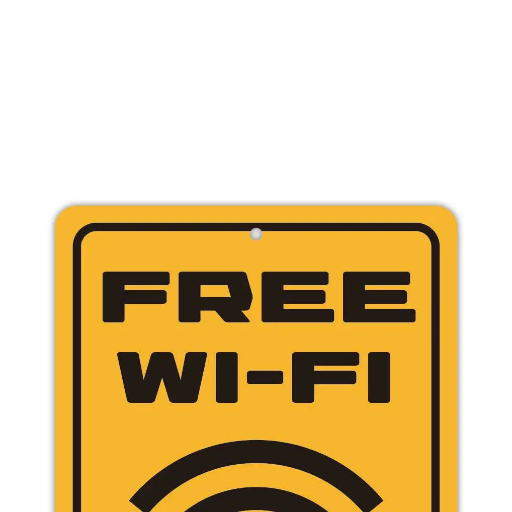 デザイン看板】Wi-Fi free 黒☆1000種☆WiFi フリー ワイファイ ...